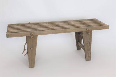 Banqueta 120 cm Gris