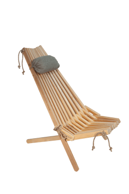 Silla EcoChair Natural + Cojin EcoChair