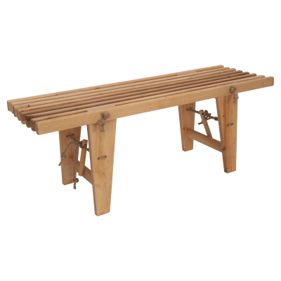 Banqueta 120 cm barniz natural