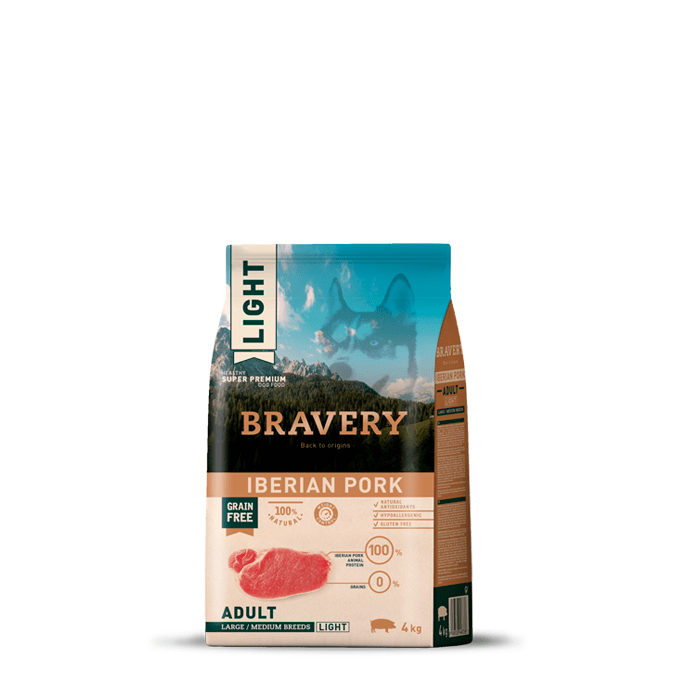Bravery Mini Adulto cerdo light 2kg1