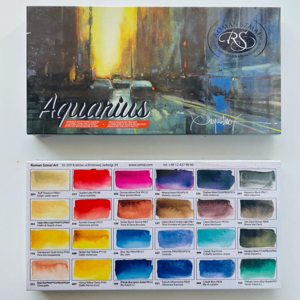 SET ACUARELAS PASQUALINO FRACASSO AQUARIUS by ROMAN SZMAL | Arte Bee