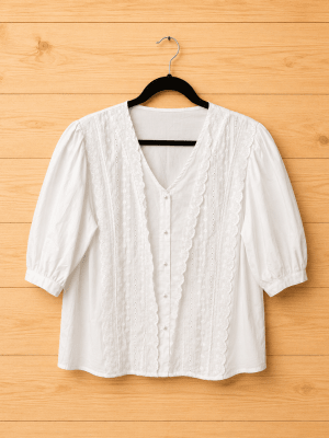 Blusa blanca manga 3/41