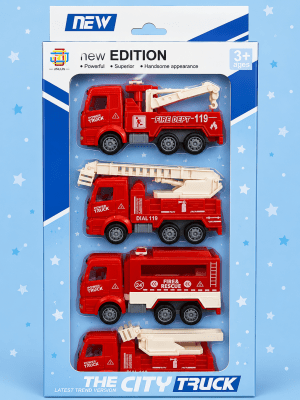 Set de 4 Camiones de Bomberos1