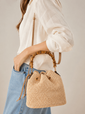 Cartera bucket tejida1