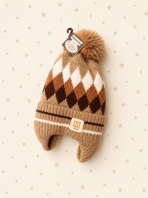 Gorro bebé rombos1