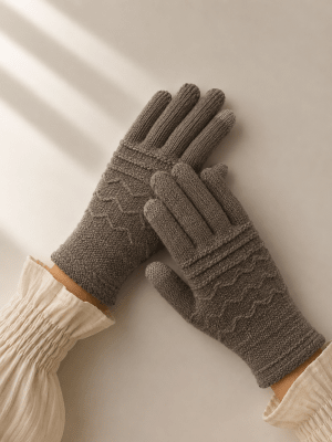 Guantes lana café1