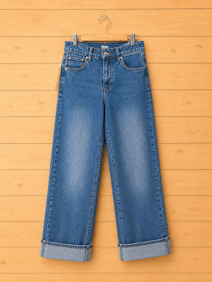 Jeans Wide Leg azul1
