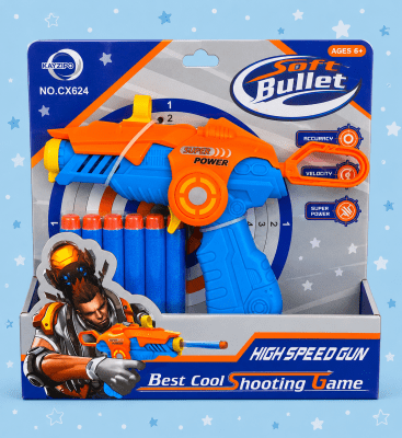Pistola Lanzadora de Dardos Soft Bullet1
