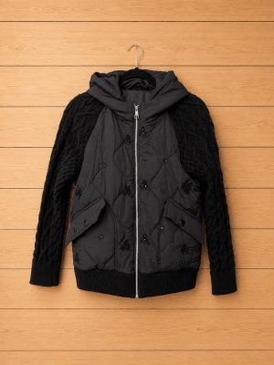 Parka con mangas de lana1