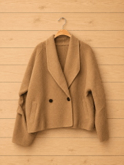 Chaqueta manga arrugada