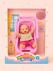 Muñeca Bebé con Sillita