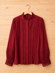 Blusa broderie burdeo