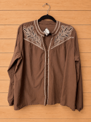Blusa puño bordado