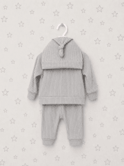 Conjunto bebé 3 piezas- Gris claro