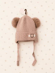 Gorro bebé pompones
