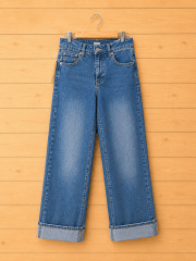 Jeans Wide Leg azul