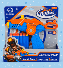 Pistola Lanzadora de Dardos Soft Bullet