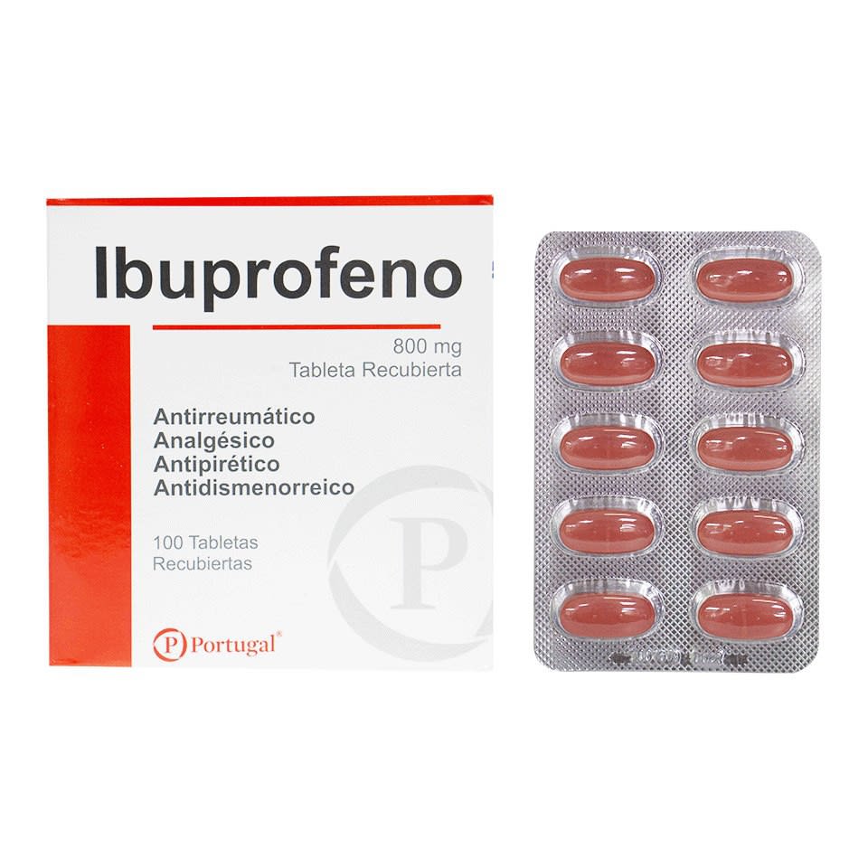 IBUPROFENO 800 MG TABLETA CAJA X 100 UNID Boticas Maxfarma