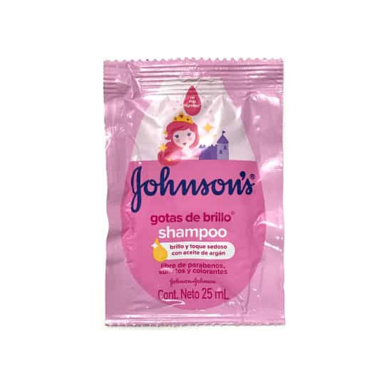 SHAMPOO JOHNSONS SACHET GOTAS DE BRILLO 25 ML Boticas Maxfarma