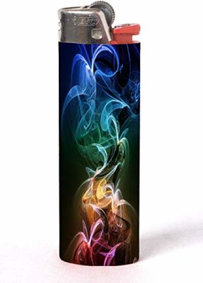 Encendedor recargable humo colores