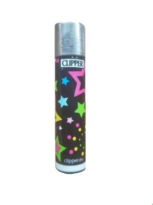 Encendedor Clipper Black star Print1