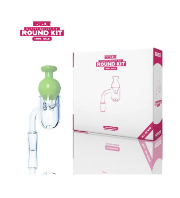 Quemador Pyrex Banger Bonglab + cap Round Kit1