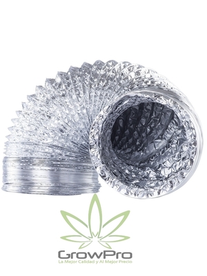 Ducto de aire aluminio flexible 102mm x 3mts