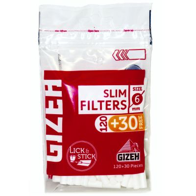 Filtros algodón GIZEH Slim Lick & Stick