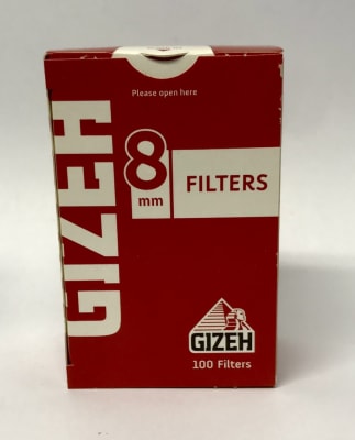 Filtros algodón Gizeh Regular rojo c/ pegamento1