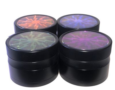 Moledor Metal 62mm 4pts tapa transparente con rayos1