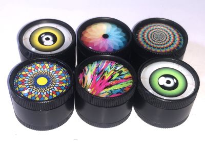 Moledor Metal mini 3pts diseños negro1