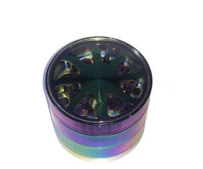 Moledor Metal 45mm 4pts tornasol con tapa transparente2