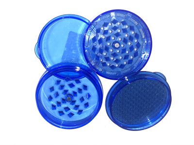 Moledor Plastico mediano 2pts bulldog azul