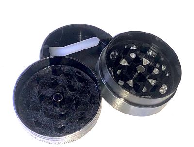 Moledor Metal 40mm 3pts Grafito Hoja Weed Amsterdam1