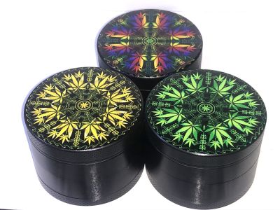 Moledor metal 50mm 4pts negro hojas weed1