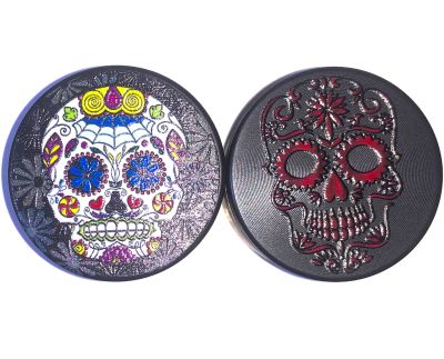 Moledor metal 40mm 4pts negro calavera color