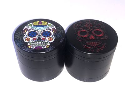 Moledor metal 40mm 4pts negro calavera color