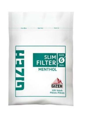 Filtros algodón GIZEH Slim Mentolados