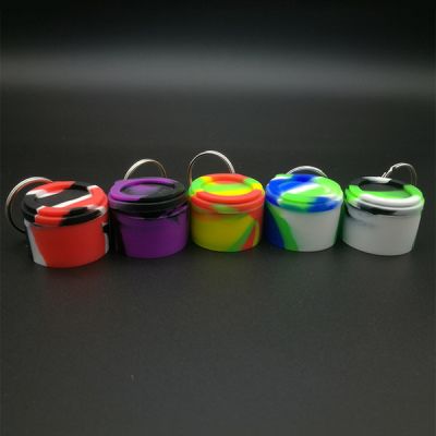 Contenedor de silicona redondo chico llavero1