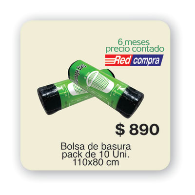 Bolsa de basura 110x80 /10 U