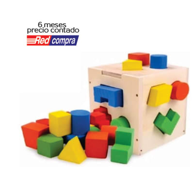 CUBO DE ENCAJE MADERA