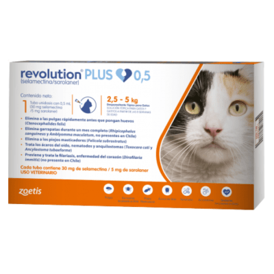 Revolution plus gato 2.5 a 5 kg