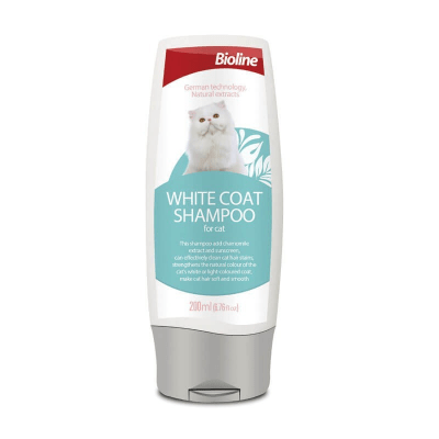 Bioline shampoo pelaje blanco gato 200 ml
