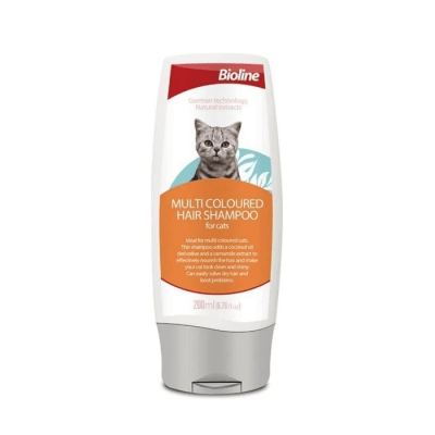 Bioline shampoo pelaje colorido gato 200 ml