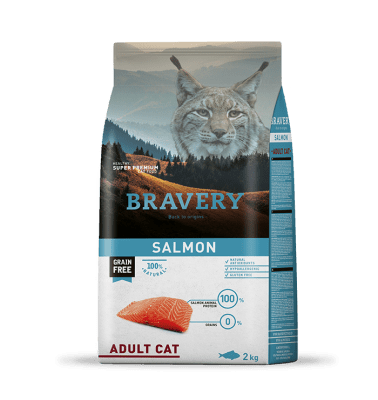 Bravery adult cat salmon 2 kg