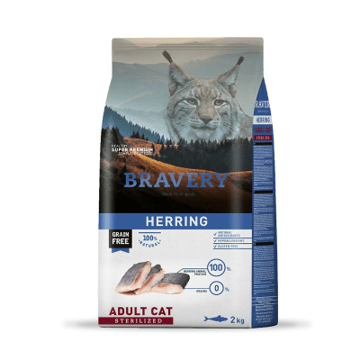 Bravery herring adult cat sterelized 2kg1