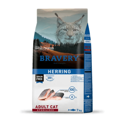 Bravery herring adult cat sterelized 7kg