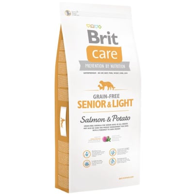 brit care dog gf senior & light salmon1