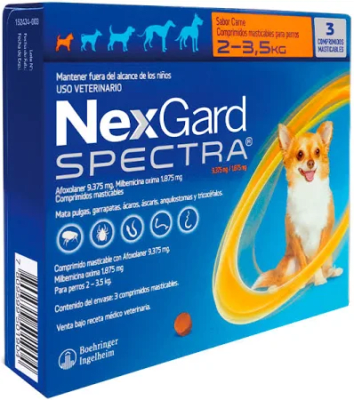 Nexgard spectra 2 a 3.5kg x3