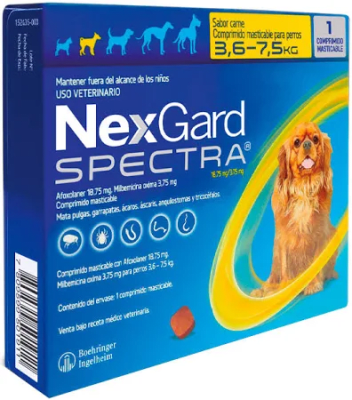nexgard spectra 3.6 a 7.5kg x1